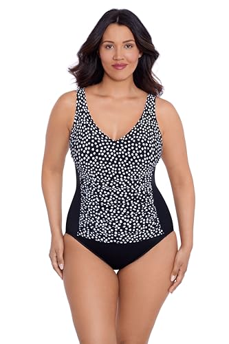 TrimShaper Damen New Jean One Piece Swimsuit Badeanzug, Funfetti, 16 von TrimShaper