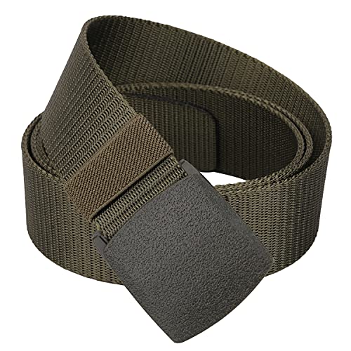 Trimming Shop Nylon Webbing Military-Style Gürtel, 3,8 cm Canvas-Gürtel mit Flip-Plastik-Schnalle, Combat Webbing Belt für Cargohosen, Tactical Belt for Military Wear, Outdoor Sports von Trimming Shop