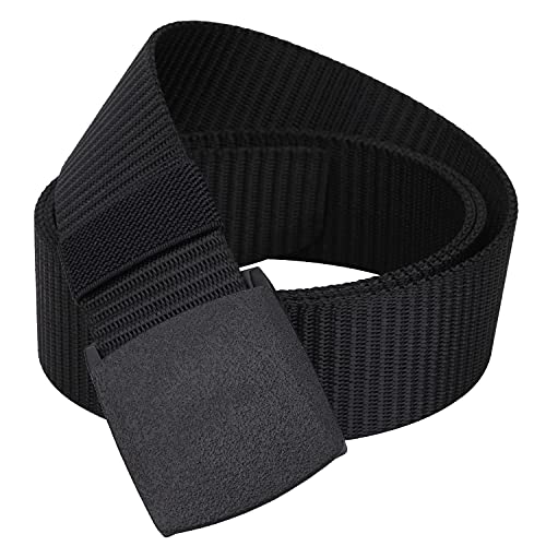 Trimming Shop Nylon Webbing Military-Style Gürtel, 3,8 cm Canvas-Gürtel mit Flip-Plastik-Schnalle, Combat Webbing Belt für Cargohosen, Tactical Belt for Military Wear, Outdoor Sports von Trimming Shop