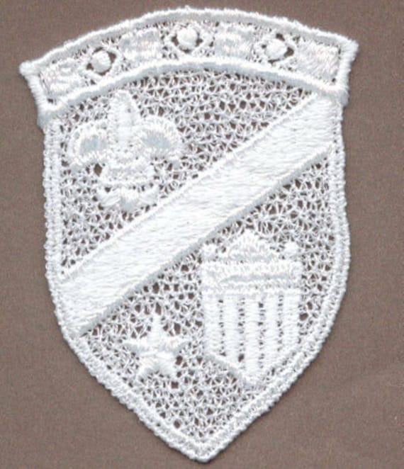 Venedig Venise Spitze Emblem Stoff Trim Applikationen Lot Von 6 Weiß von Trims4less