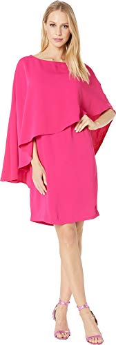Trina Turk Damen Adore Cape Overlay Dress Kleid, Passion Pink, X-Klein von Trina Turk