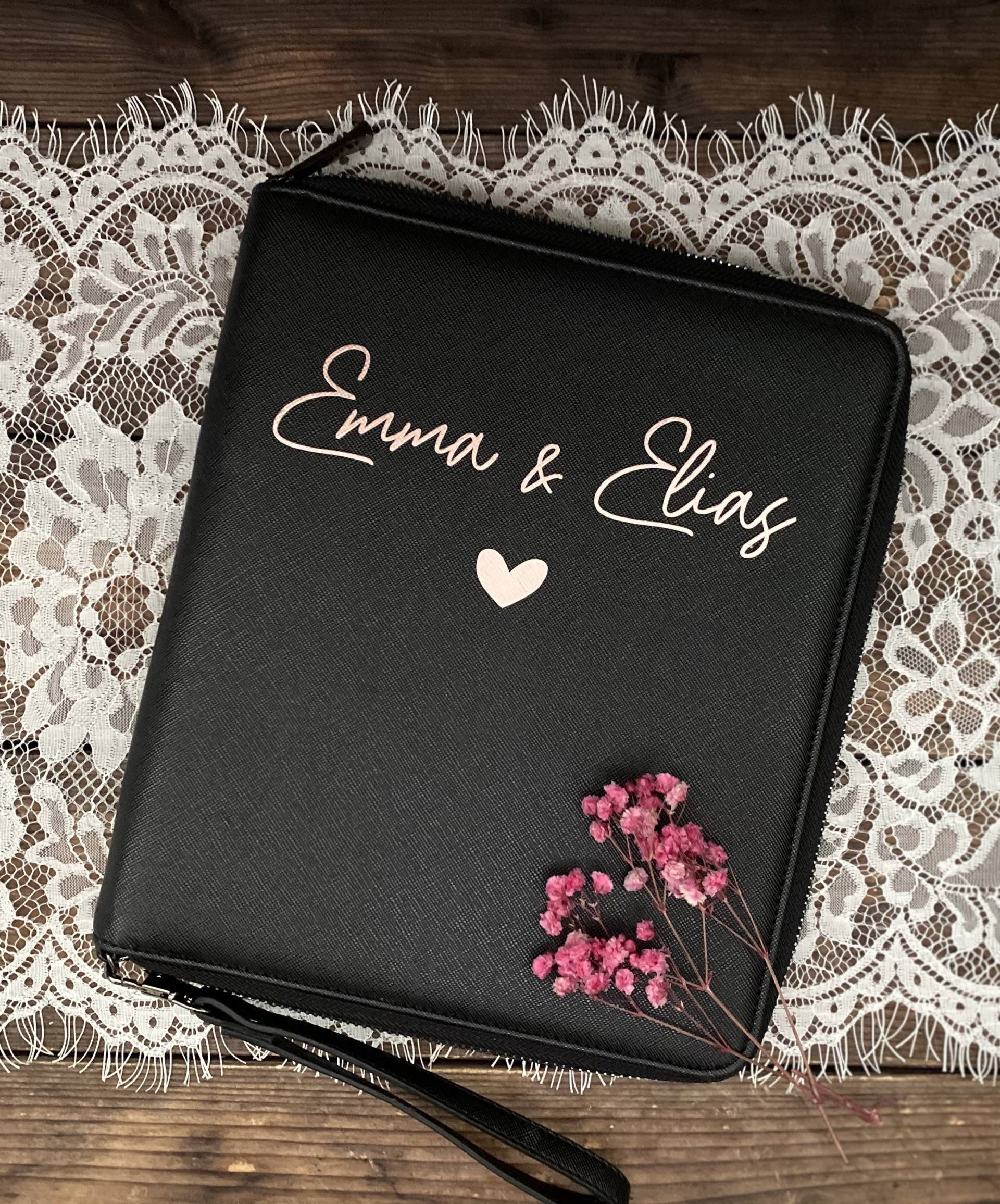 Familien Organizer/U-Heft Hülle Personalisiert Reise Familienplaner Reiseunterlagen Geschenkidee Geschenk Hochzeit von TrinchensWERKELEI