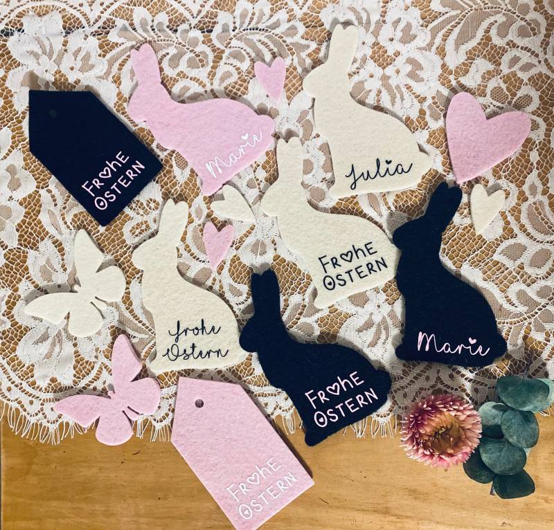 Herzanhänger Oder Hasenanhänger Für Taschen von TrinchensWERKELEI