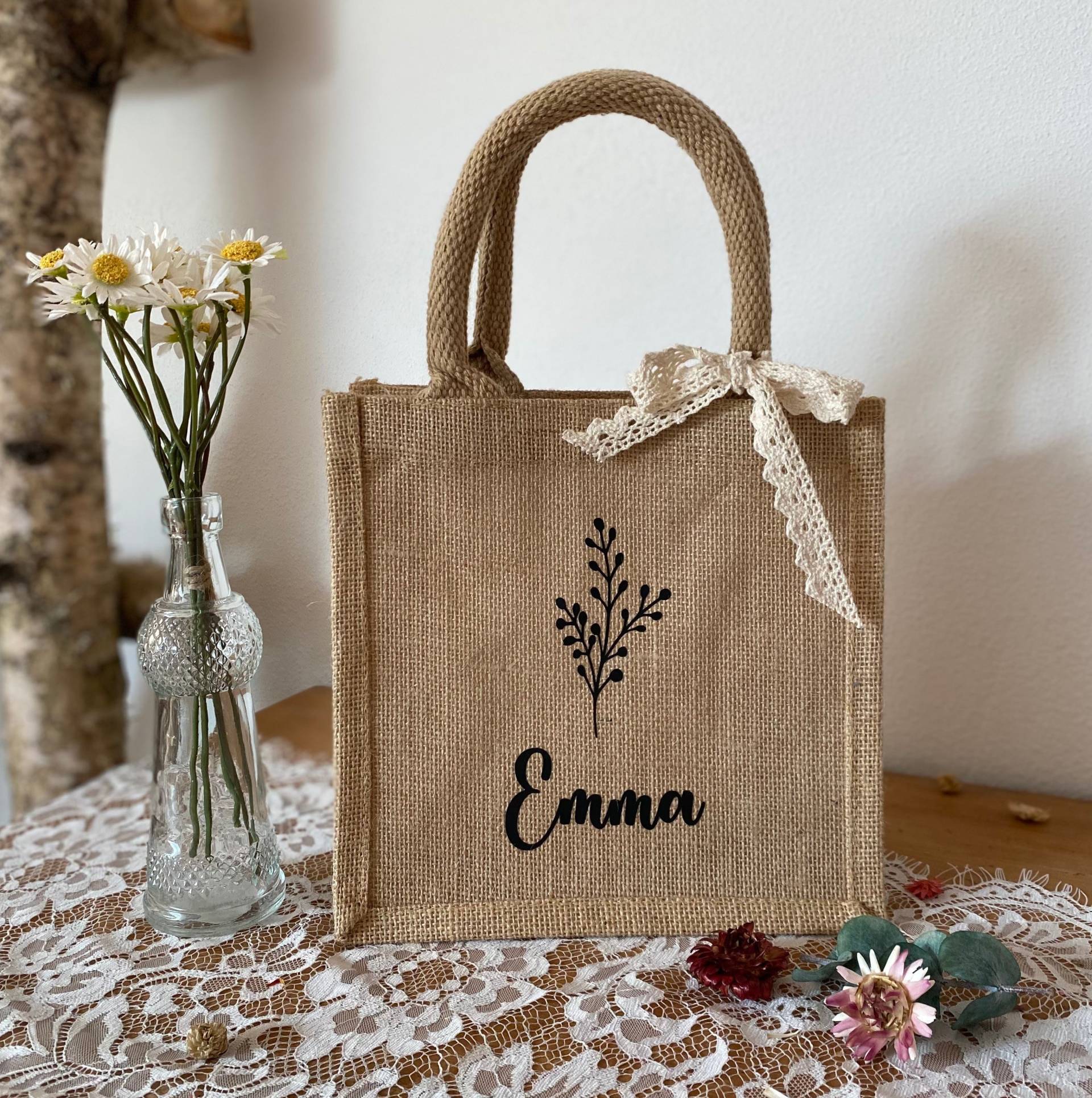 Jutetasche/Juteshopper Beste Oma Tasche Mit Namen Personalisiert Geschenkidee von TrinchensWERKELEI