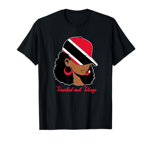 Trinidadisches Mädchen für Damen Trini-Flagge von Trinidad und Tobago T-Shirt von Trini Trinidad and Tobago Flag Apparel Co.