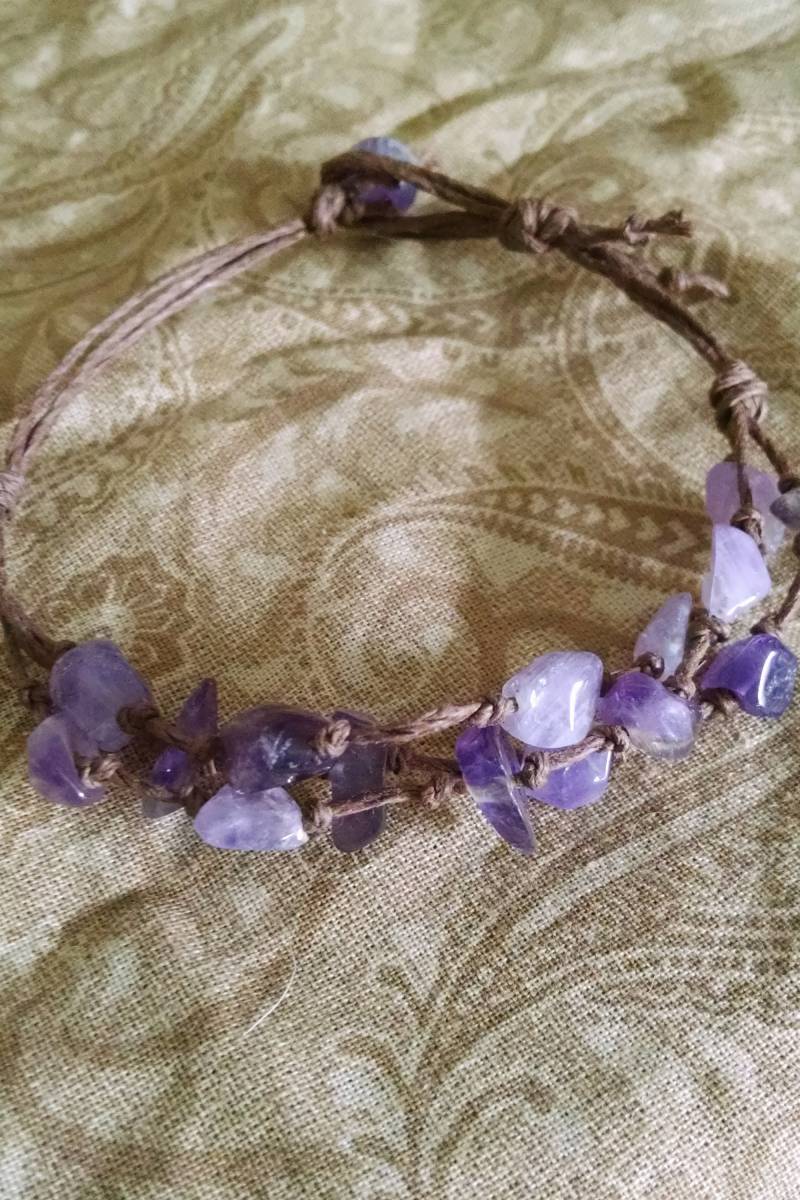 Amethyst-Cluster-Armband von TrinityRevolt