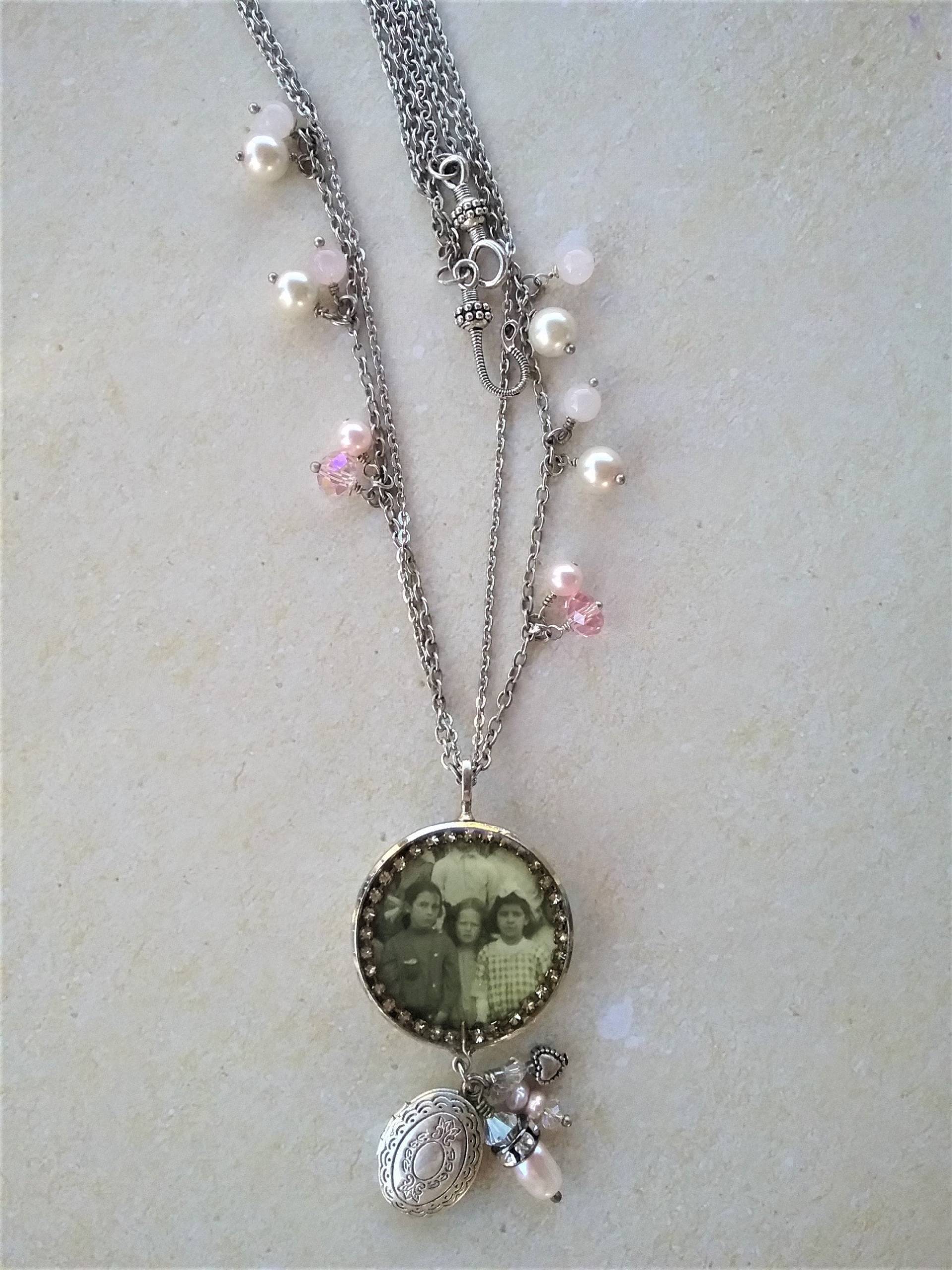 Halskette/Handgemachte Halskette/steampunk Halskette/Taschenuhr Halskette/Assemblage Halskette Halskette/Handgemachte Halskette/steampunk Halskette/Taschenuhr Halskette/Assemblage Halskette von TrinketsThroughTime