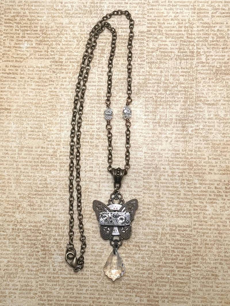 steampunk Kostüm, Halskette, Schmetterling Halskette steampunk Kostüm, Halskette, Schmetterling Halskette von TrinketsThroughTime