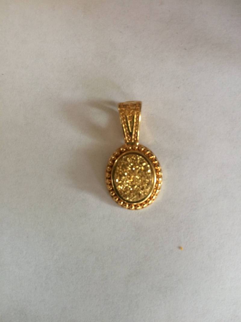 Goldener Druse Anhänger Goldener Druse Anhänger von TrinketsbyDori