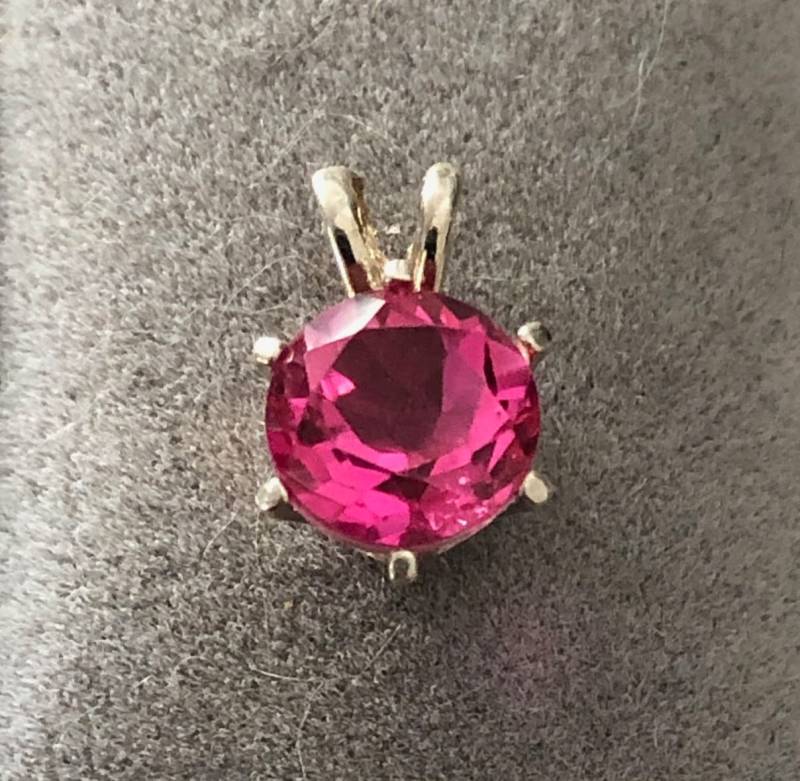 Strahlender Orchidee Quarz Sterling Silber Anhänger Strahlender Orchidee Quarz Sterling Silber Anhänger von TrinketsbyDori