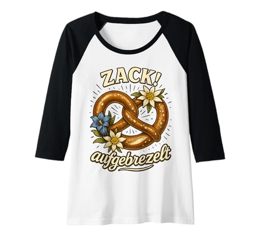 Damen Party Lederhosn Dirndl Ersatz Trinkspruch Lustig Oktoberfest Raglan von Trinksprüche Party Shirt Lustig Oktoberfest Tracht