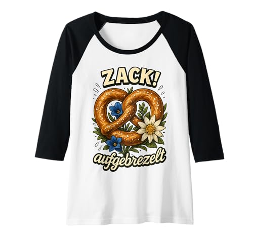 Damen Party Lederhosn Dirndl Ersatz Trinkspruch Lustig Oktoberfest Raglan von Trinksprüche Party Shirt Lustig Oktoberfest Tracht