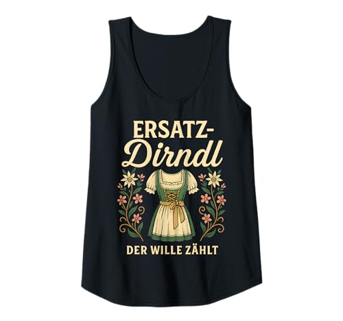 Damen Party Lederhosn Dirndl Ersatz Trinkspruch Lustig Oktoberfest Tank Top Damen Party Lederhosn Dirndl Ersatz Trinkspruch Lustig Oktoberfest Tank Top von Trinksprüche Party Shirt Lustig Oktoberfest Tracht