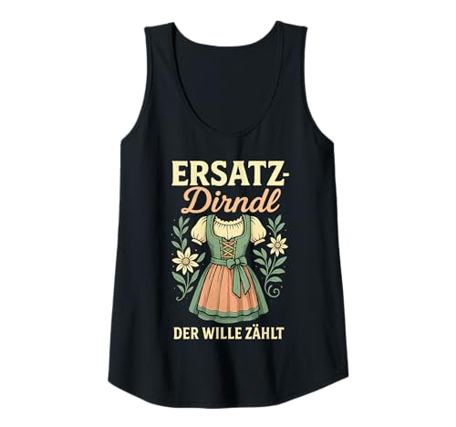 Damen Party Lederhosn Dirndl Ersatz Trinkspruch Lustig Oktoberfest Tank Top Damen Party Lederhosn Dirndl Ersatz Trinkspruch Lustig Oktoberfest Tank Top von Trinksprüche Party Shirt Lustig Oktoberfest Tracht