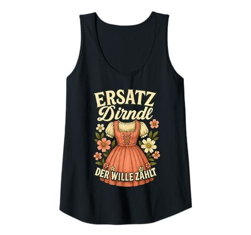 Damen Party Lederhosn Dirndl Ersatz Trinkspruch Lustig Oktoberfest Tank Top Damen Party Lederhosn Dirndl Ersatz Trinkspruch Lustig Oktoberfest Tank Top von Trinksprüche Party Shirt Lustig Oktoberfest Tracht