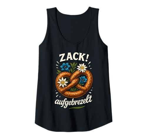 Damen Party Lederhosn Dirndl Ersatz Trinkspruch Lustig Oktoberfest Tank Top von Trinksprüche Party Shirt Lustig Oktoberfest Tracht