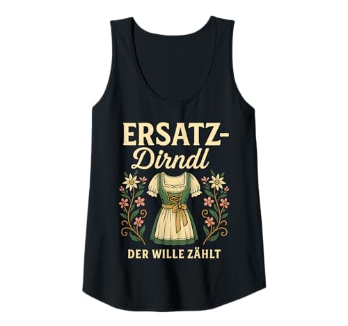 Damen Party Lederhosn Dirndl Ersatz Trinkspruch Lustig Oktoberfest Tank Top Damen Party Lederhosn Dirndl Ersatz Trinkspruch Lustig Oktoberfest Tank Top von Trinksprüche Party Shirt Lustig Oktoberfest Tracht