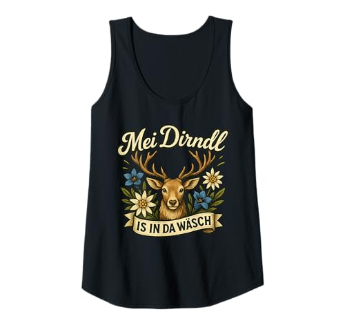 Damen Party Lederhosn Dirndl Ersatz Trinkspruch Lustig Oktoberfest Tank Top Damen Party Lederhosn Dirndl Ersatz Trinkspruch Lustig Oktoberfest Tank Top von Trinksprüche Party Shirt Lustig Oktoberfest Tracht