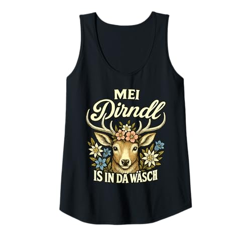 Damen Party Lederhosn Dirndl Ersatz Trinkspruch Lustig Oktoberfest Tank Top Damen Party Lederhosn Dirndl Ersatz Trinkspruch Lustig Oktoberfest Tank Top von Trinksprüche Party Shirt Lustig Oktoberfest Tracht