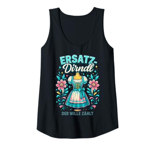 Damen Party Lederhosn Dirndl Ersatz Trinkspruch Lustig Oktoberfest Tank Top Damen Party Lederhosn Dirndl Ersatz Trinkspruch Lustig Oktoberfest Tank Top von Trinksprüche Party Shirt Lustig Oktoberfest Tracht