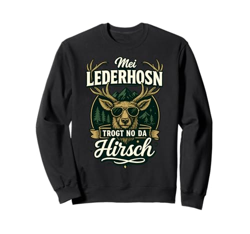 Party Lederhosn Dirndl Ersatz Trinkspruch Lustig Oktoberfest Sweatshirt von Trinksprüche Party Shirt Lustig Oktoberfest Tracht