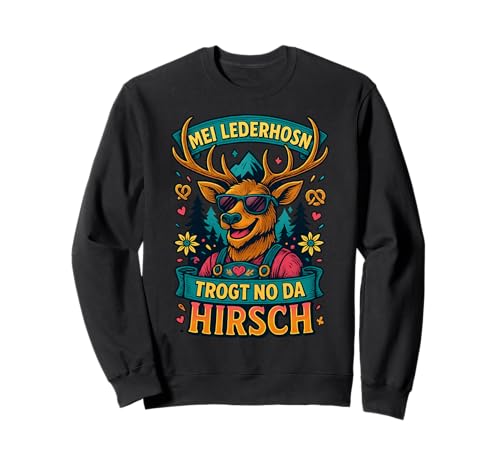 Party Lederhosn Dirndl Ersatz Trinkspruch Lustig Oktoberfest Sweatshirt von Trinksprüche Party Shirt Lustig Oktoberfest Tracht