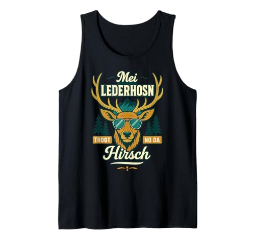 Party Lederhosn Dirndl Ersatz Trinkspruch Lustig Oktoberfest Tank Top von Trinksprüche Party Shirt Lustig Oktoberfest Tracht