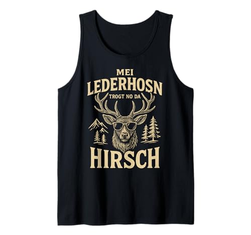 Party Lederhosn Dirndl Ersatz Trinkspruch Lustig Oktoberfest Tank Top von Trinksprüche Party Shirt Lustig Oktoberfest Tracht