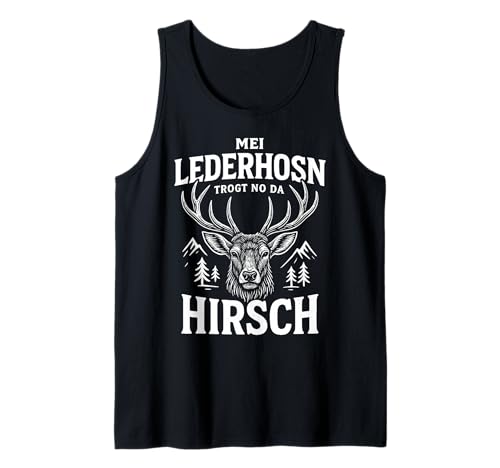 Party Lederhosn Dirndl Ersatz Trinkspruch Lustig Oktoberfest Tank Top von Trinksprüche Party Shirt Lustig Oktoberfest Tracht
