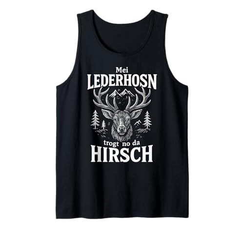 Party Lederhosn Dirndl Ersatz Trinkspruch Lustig Oktoberfest Tank Top von Trinksprüche Party Shirt Lustig Oktoberfest Tracht