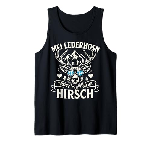 Party Lederhosn Dirndl Ersatz Trinkspruch Lustig Oktoberfest Tank Top von Trinksprüche Party Shirt Lustig Oktoberfest Tracht
