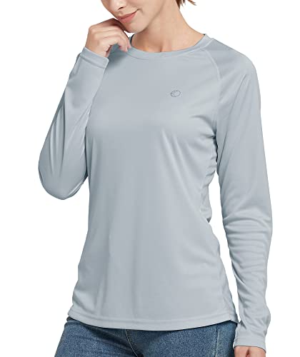 Damen UPF 50+ UV Sonnenschutz Shirt Wandern Shirts Langarm Laufshirt für Outdoor Sport Surfen Running,Yoga,Pilates,Homewear-Shirt von Triple Moon