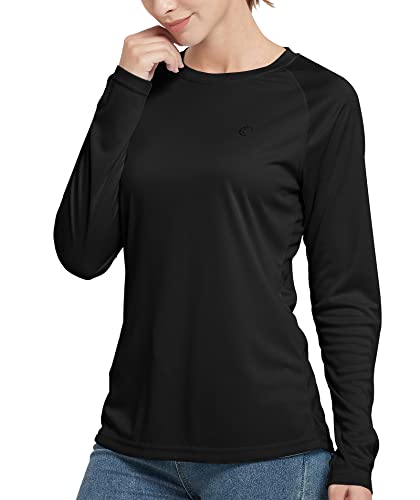 Damen UPF 50+ UV Sonnenschutz Shirt Wandern Shirts Langarm Laufshirt für Outdoor Sport Surfen Running,Yoga,Pilates,Homewear-Shirt von Triple Moon