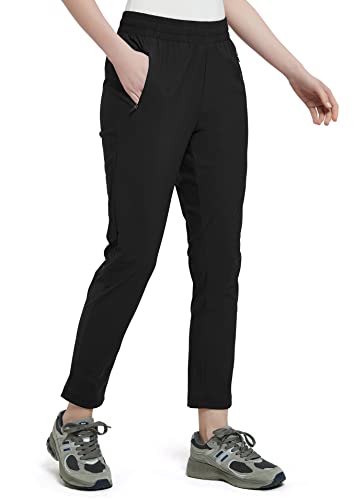 Triple Moon Jogginghose Damen Sports Trousers, Outdoorhose Damen Funktionshose Schnell Trocknend Hiking Wanderhose Mit Tasche Casual von Triple Moon