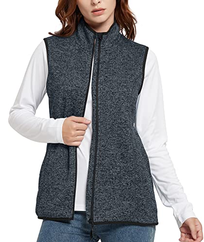 Triple Moon Damen FleeceWeste Outdoor Luafwesten Ärmellos Jacke für Laufen Wandern Camping Freizeitkleidung Zuhause von Triple Moon