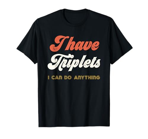 Retro Triplet Mom Of Triplets Dad Cubed für Herren Make Triplet T-Shirt Retro Triplet Mom Of Triplets Dad Cubed für Herren Make Triplet T-Shirt von Triplet Mom Gifts For Dad Of Triplets