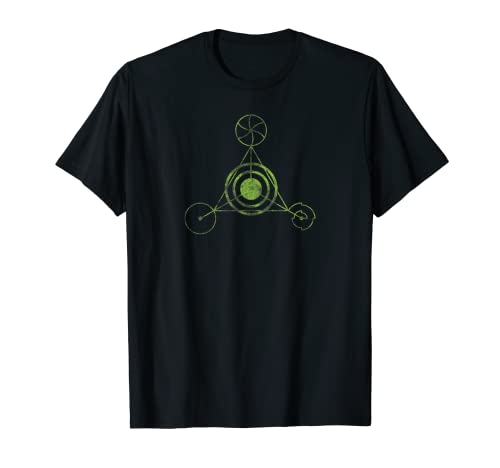 Crop Circle Distressed UFO T-Shirt – Alien Encounters T-Shirt von Tripping Yarns