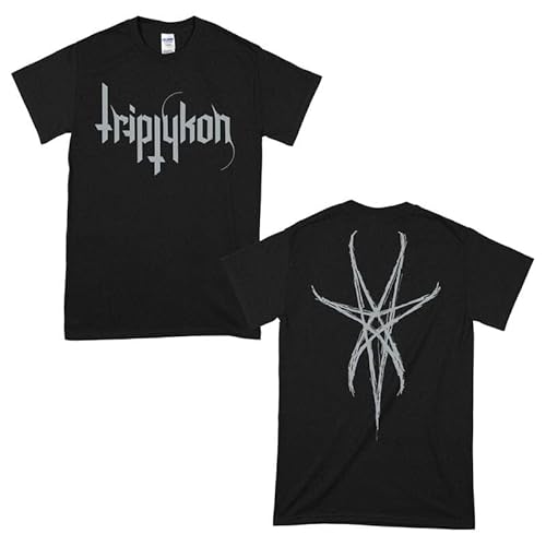 Triptykon Logo Männer T-Shirt schwarz L 100% Baumwolle Band-Merch, Bands von Triptykon