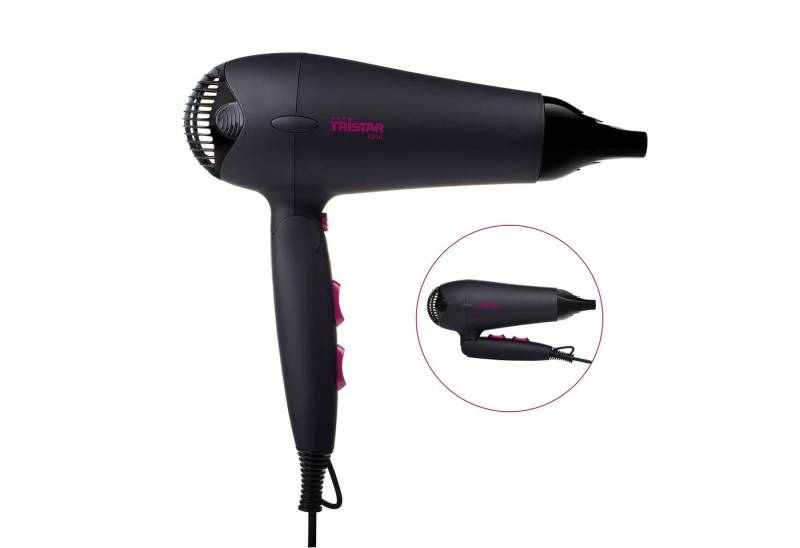 Tristar Ionic-Haartrockner HD-2358, 2000 W, Klappbarer Griff - 1,7-m-Kabel - Praktischer Aufhängehaken Tristar Ionic-Haartrockner HD-2358, 2000 W, Klappbarer Griff - 1,7-m-Kabel - Praktischer Aufhängehaken von Tristar