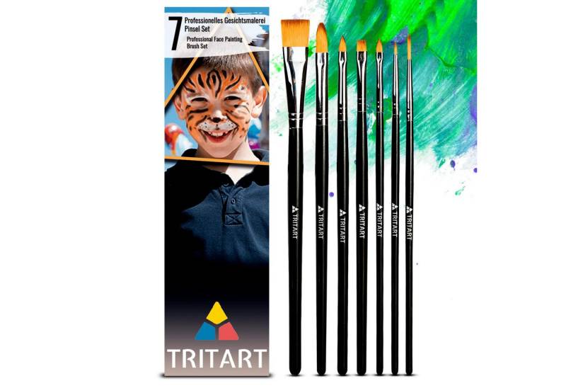 Tritart Kosmetikpinsel-Set Tritart Schminkpinsel Set Kinderschminken 7-Teilig - Schmink Pinsel, 7 tlg. von Tritart