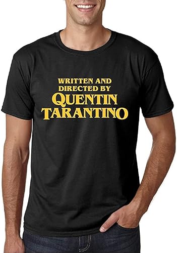 Unisex-T-Shirt Written and Directed by Quentin Tarantino, Schwarz und Gelb, Kurzarm, Schwarz , XXL Unisex-T-Shirt Written and Directed by Quentin Tarantino, Schwarz und Gelb, Kurzarm, Schwarz , XXL von Tritó Design