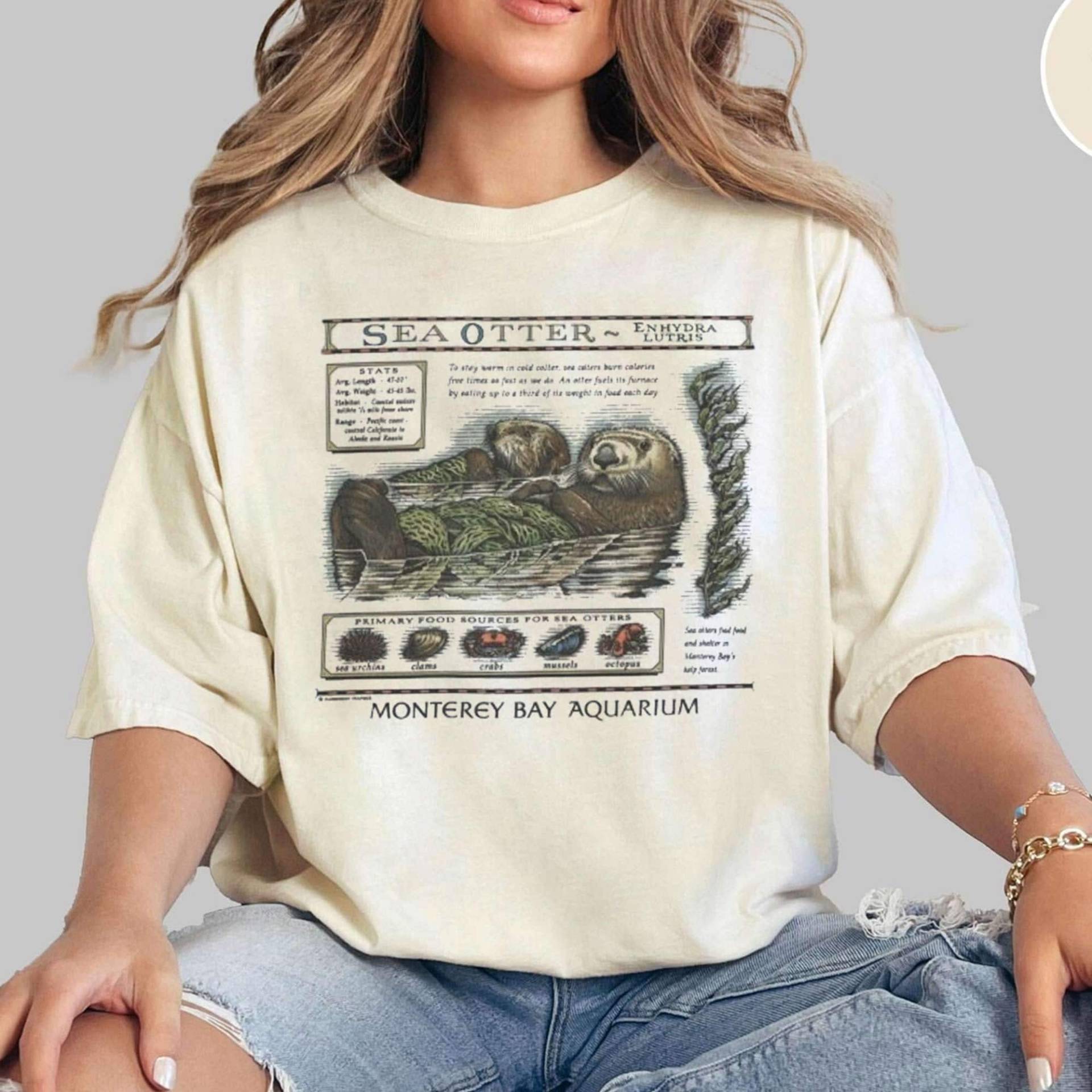 Vintage Monterey Bay Aquarium Otter Shirt, Seeotter Sweatshirt von Triulala