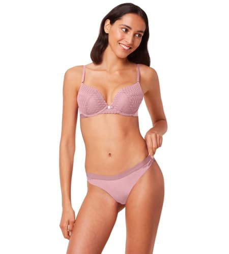Triumph Damen Aura Spotlight T High Leg String, Sunrose Pink, 40 von Triumph