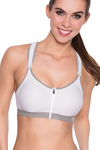 TriAction Damen Bügelloser Sport-BH Control Boost F, Gr. 70C, Weiß (WHITE 03) von Triumph