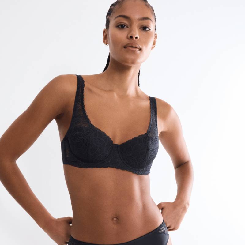 Triumph Amourette Graphic WHP BH mit Bügel, Schwarz, Größe: 70D, Damen von Triumph