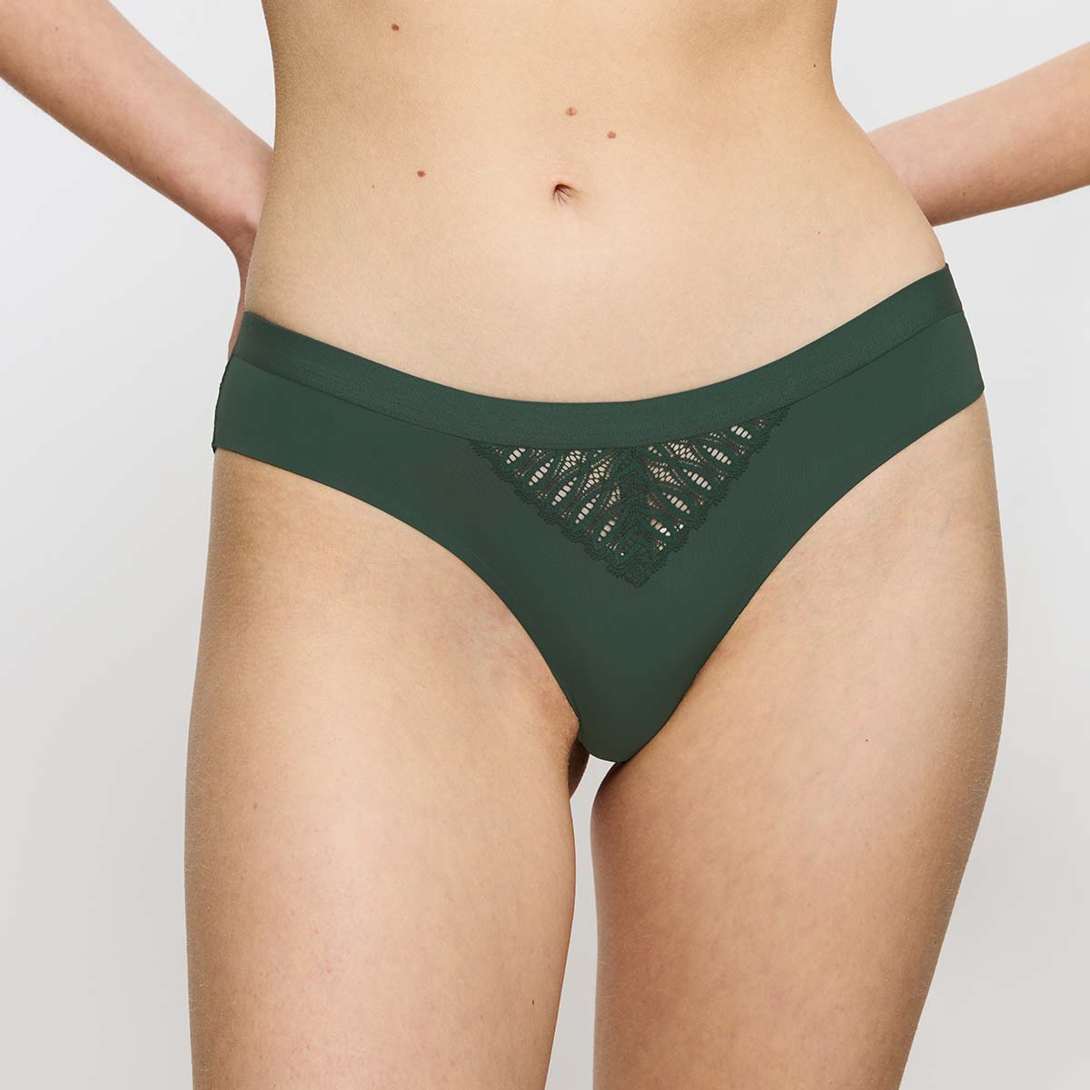 Triumph Aura Spotlight T Brazilian Slip, Grün, Größe: 38, Damen von Triumph