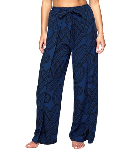 Triumph Beach MyWear Pareo Trousers 01, Pants Damen, Blau (Blue - Dark Combination), 44 von Triumph