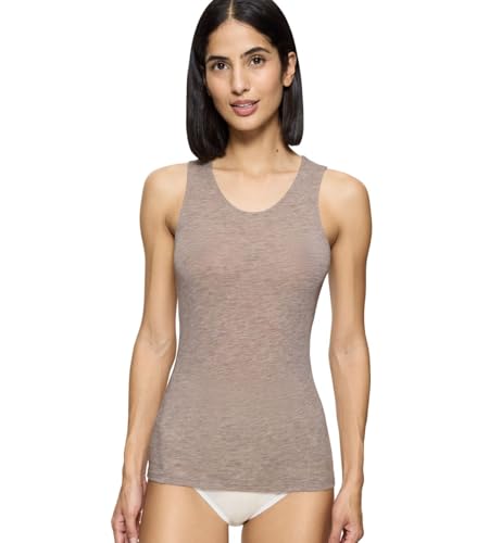 Triumph Beauty Layers NSL Top 04, Hemd Damen, Braun (Brown - Light Combination), L von Triumph