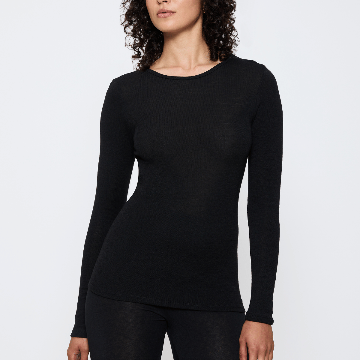 Triumph Beauty Layers Wollshirt, Schwarz, Größe: XL, Damen von Triumph