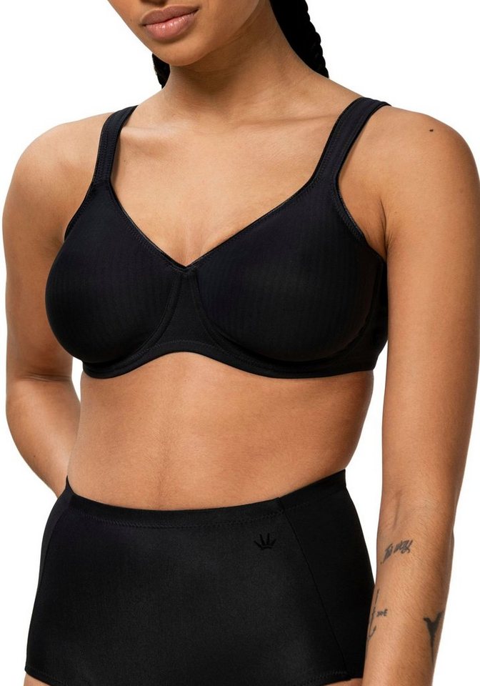 Triumph Bügel-BH Modern Soft+Cotton W Cup B-F, mit dezentem Streifenmuster, Basic Dessous von Triumph